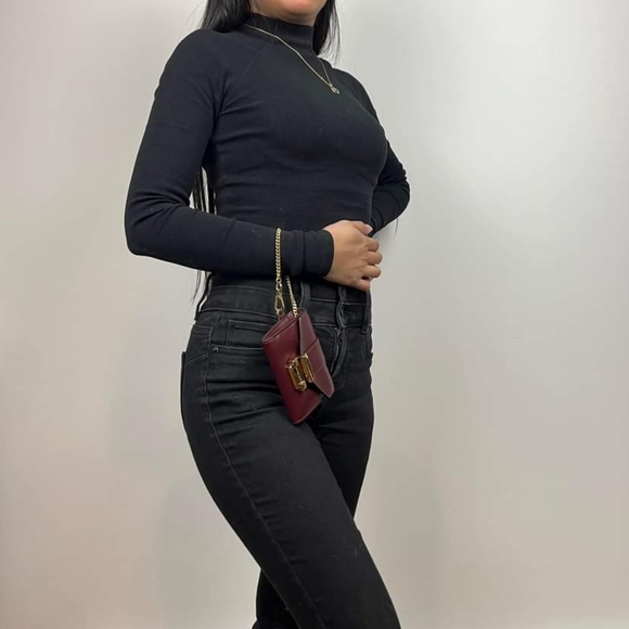 MICHAEL KORSOxblood Whitney Small Leather Chain Wallet - Picture 2 of 5